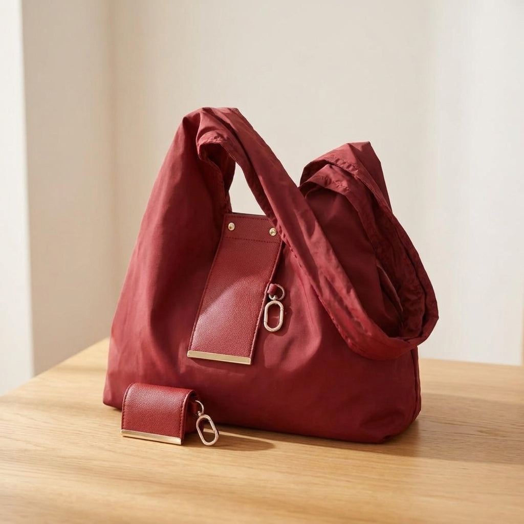 Foldable Keychain Tote Bag