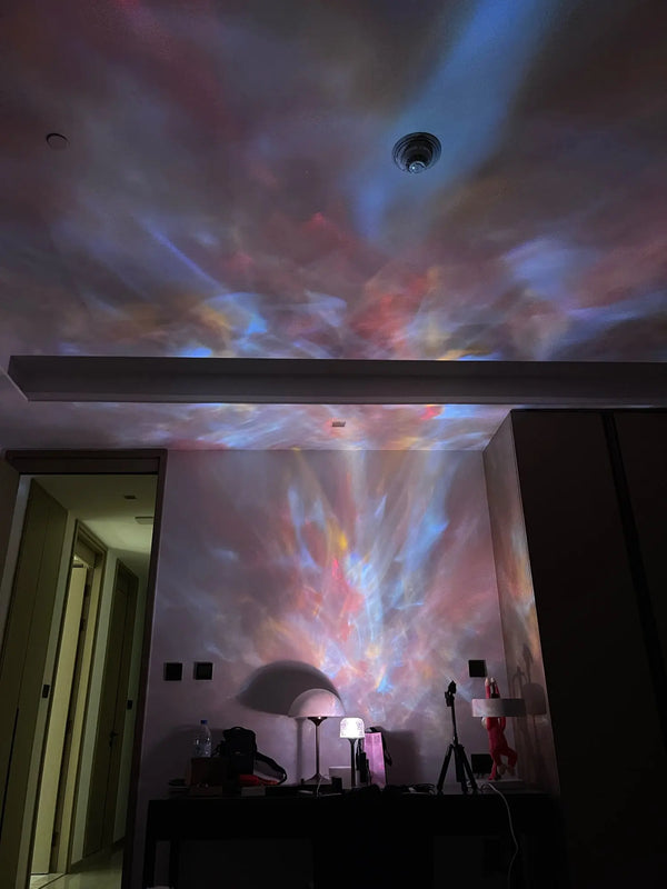 Customer photo: a room full of Tidelight's waves